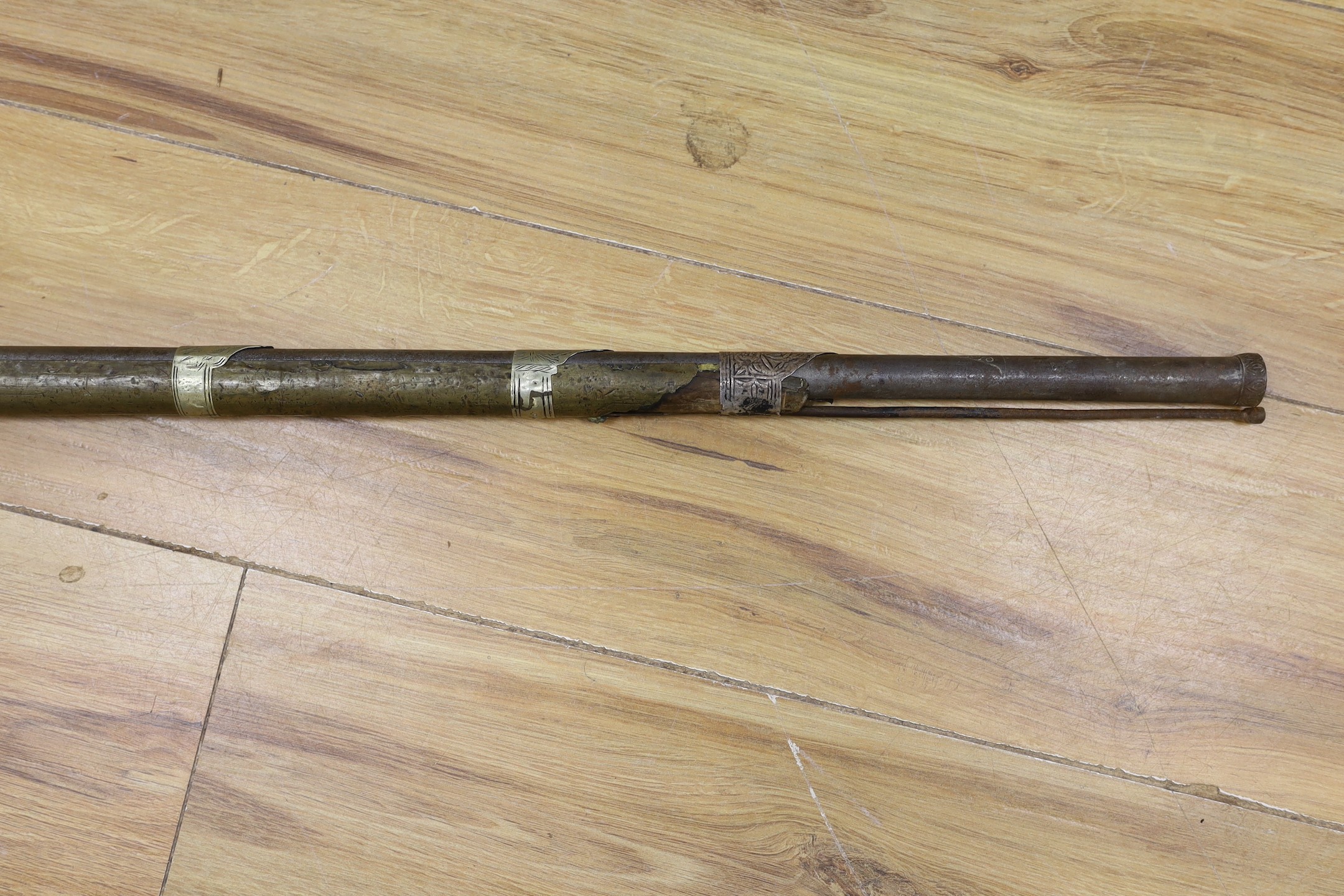 An Eastern antique flintlock musket